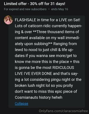 claracosmiafree / claracosmiawtf