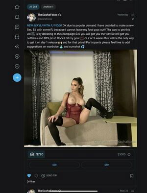 Sasha Foxxx / foxxxstudios / msfoxxysasha / sashafoxxx