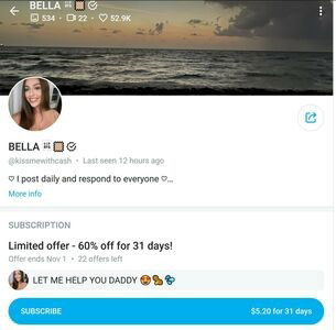 Bella / kissmewithcash