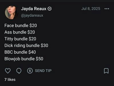 GoddessJaydaR / Jayda Reaux / Jaydareaux / Jaydareauxvip