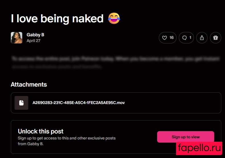 GabbyB Nude Onlyfans Photo 5