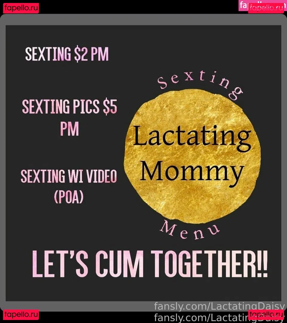 LactatingDaisy Onlyfans Photo Gallery 