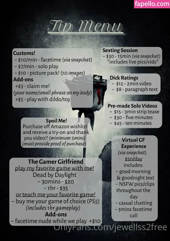 jewellss2free Onlyfans Photo Gallery 