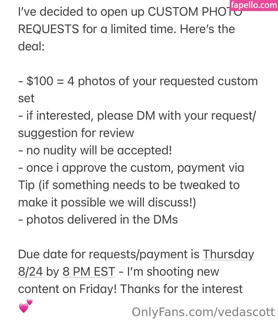 vedascott Onlyfans Photo Gallery 