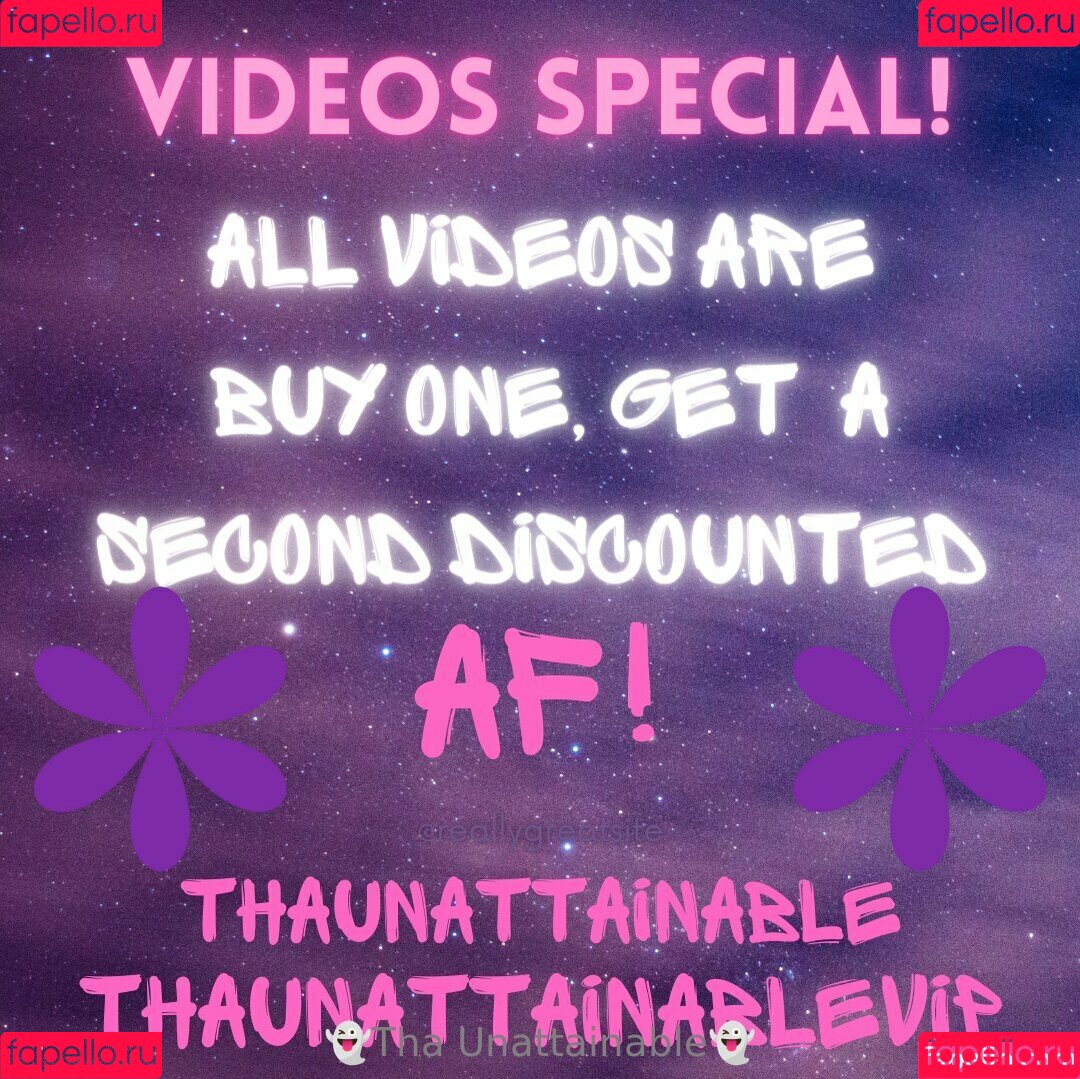 thaunattainable Onlyfans Photo Gallery 