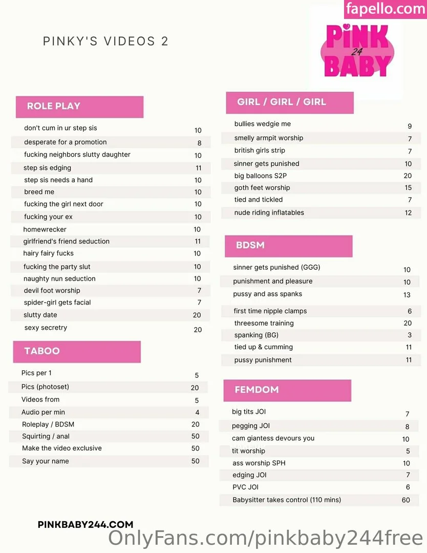 pinkbaby244free Onlyfans Photo Gallery 