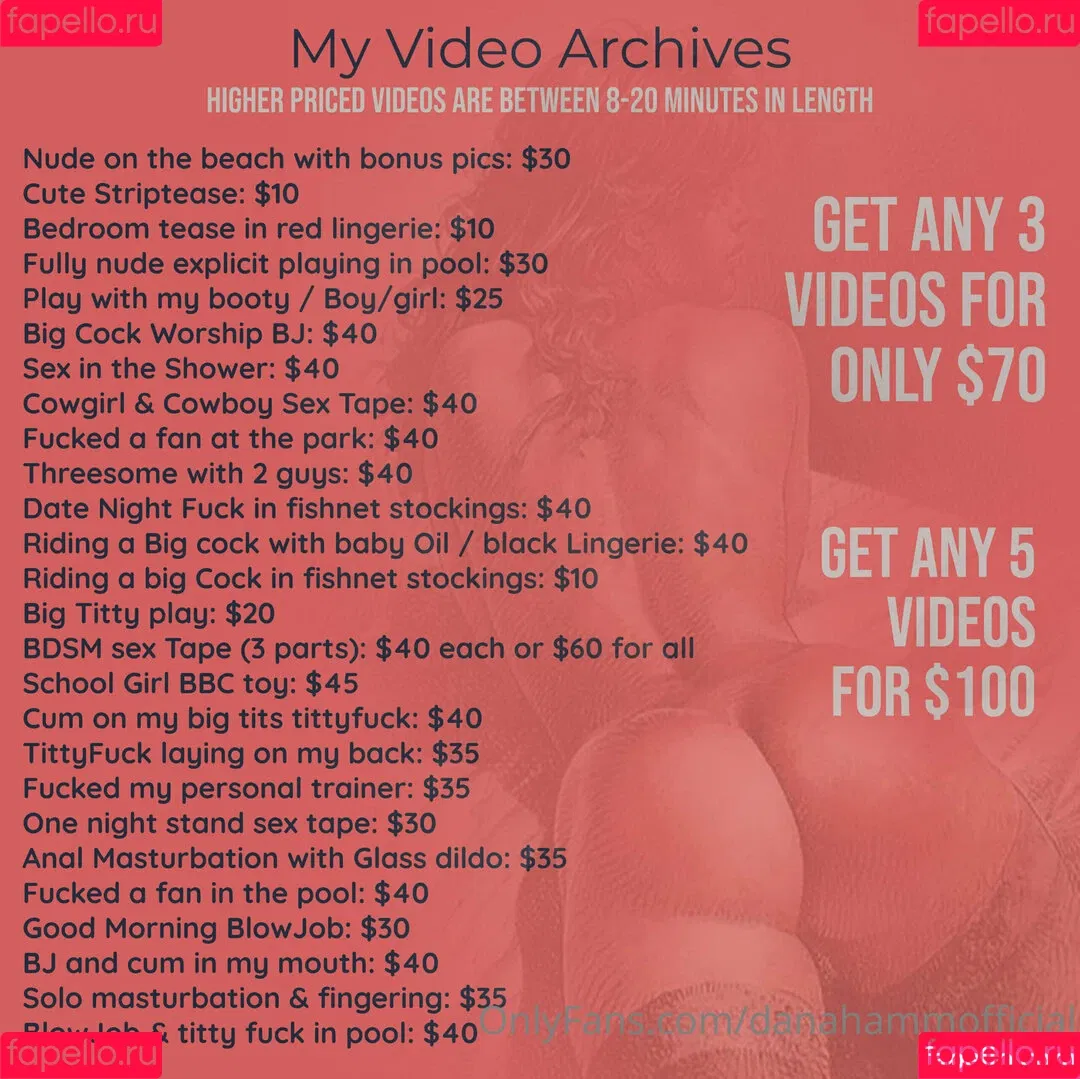 danahammofficial Onlyfans Photo Gallery 