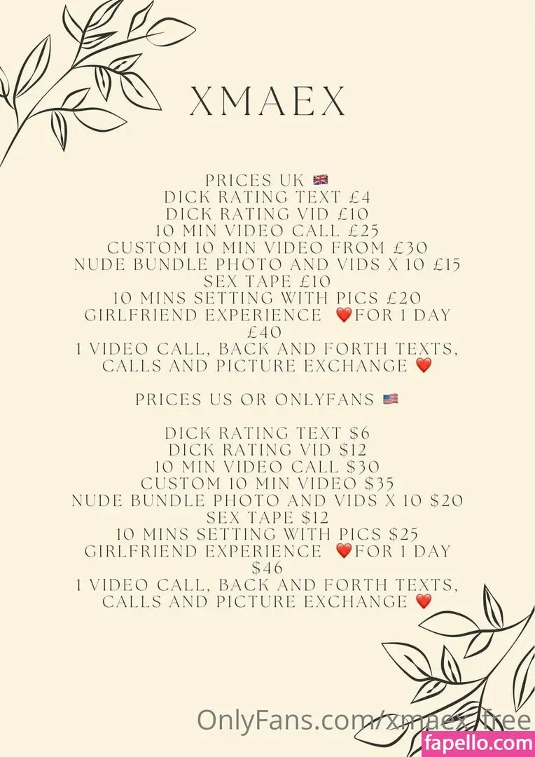 xmaex_free Onlyfans Photo Gallery 