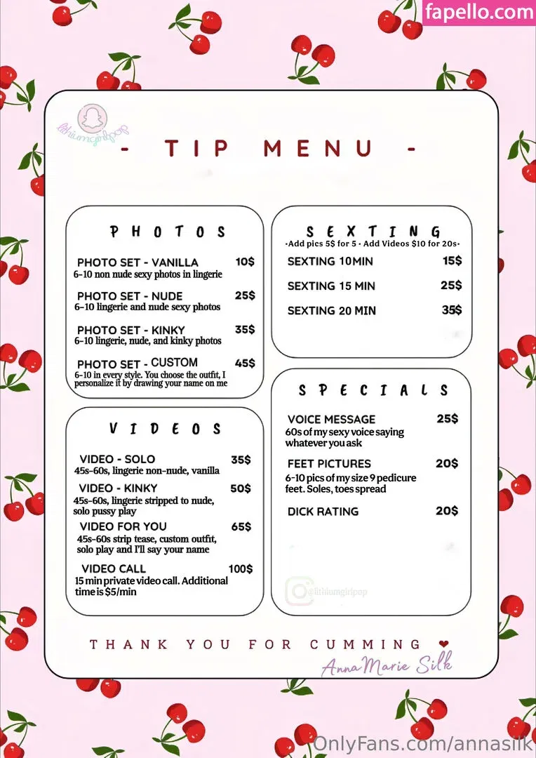 annasilk Onlyfans Photo Gallery 