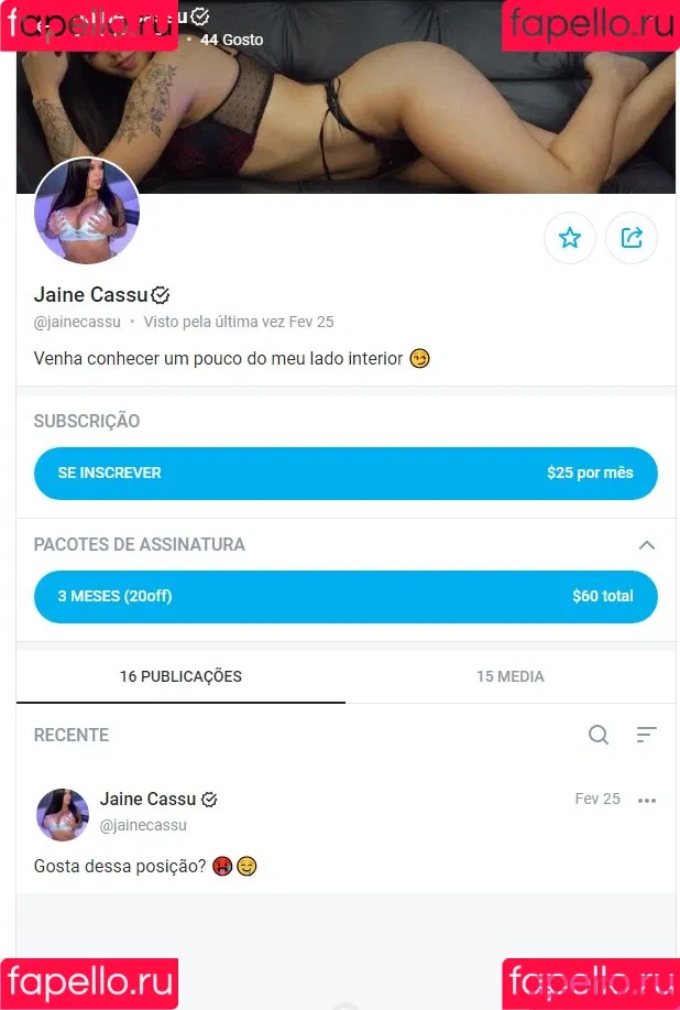 Jaine Cassu Onlyfans Photo Gallery 