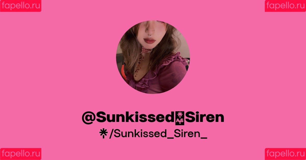 SunkissedSiren Onlyfans Photo Gallery 