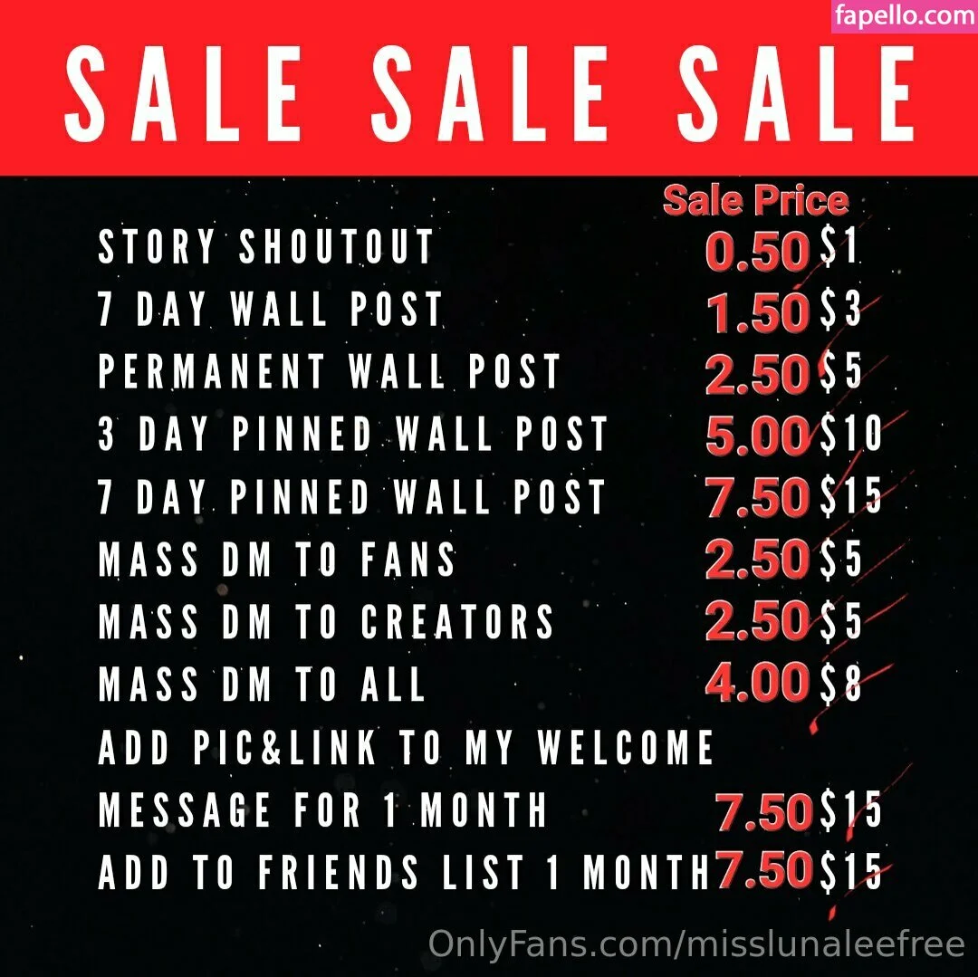 misslunaleefree Onlyfans Photo Gallery 