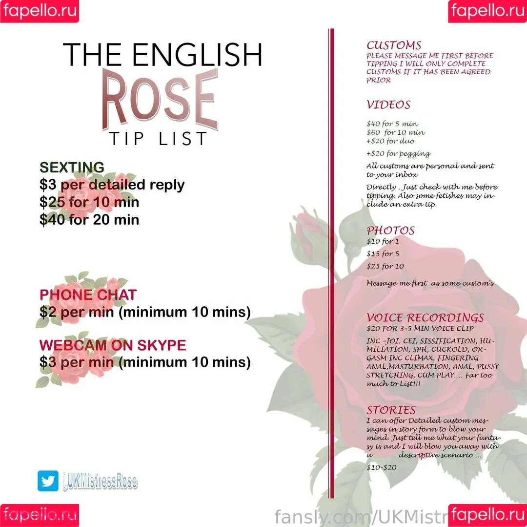 UKMistressRose Onlyfans Photo Gallery 