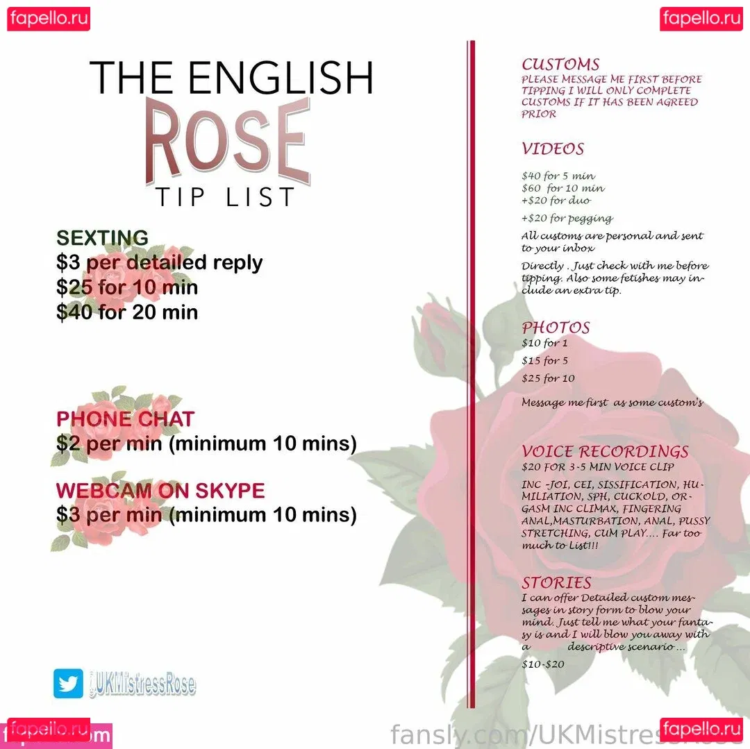 UKMistressRose Onlyfans Photo Gallery 