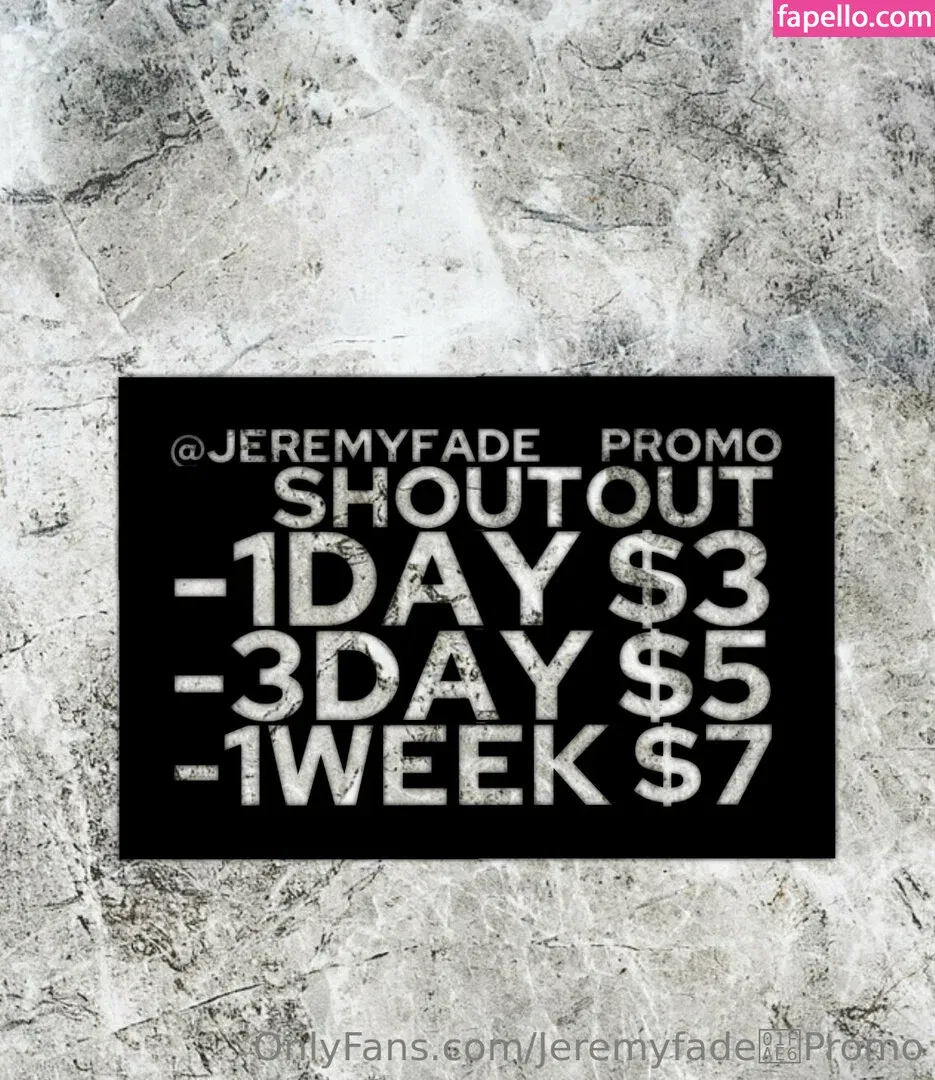 jeremyfade Onlyfans Photo Gallery 