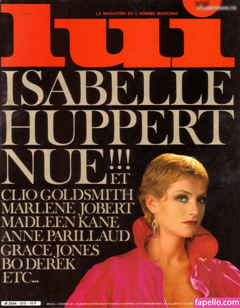 Isabelle Huppert Onlyfans Photo Gallery 