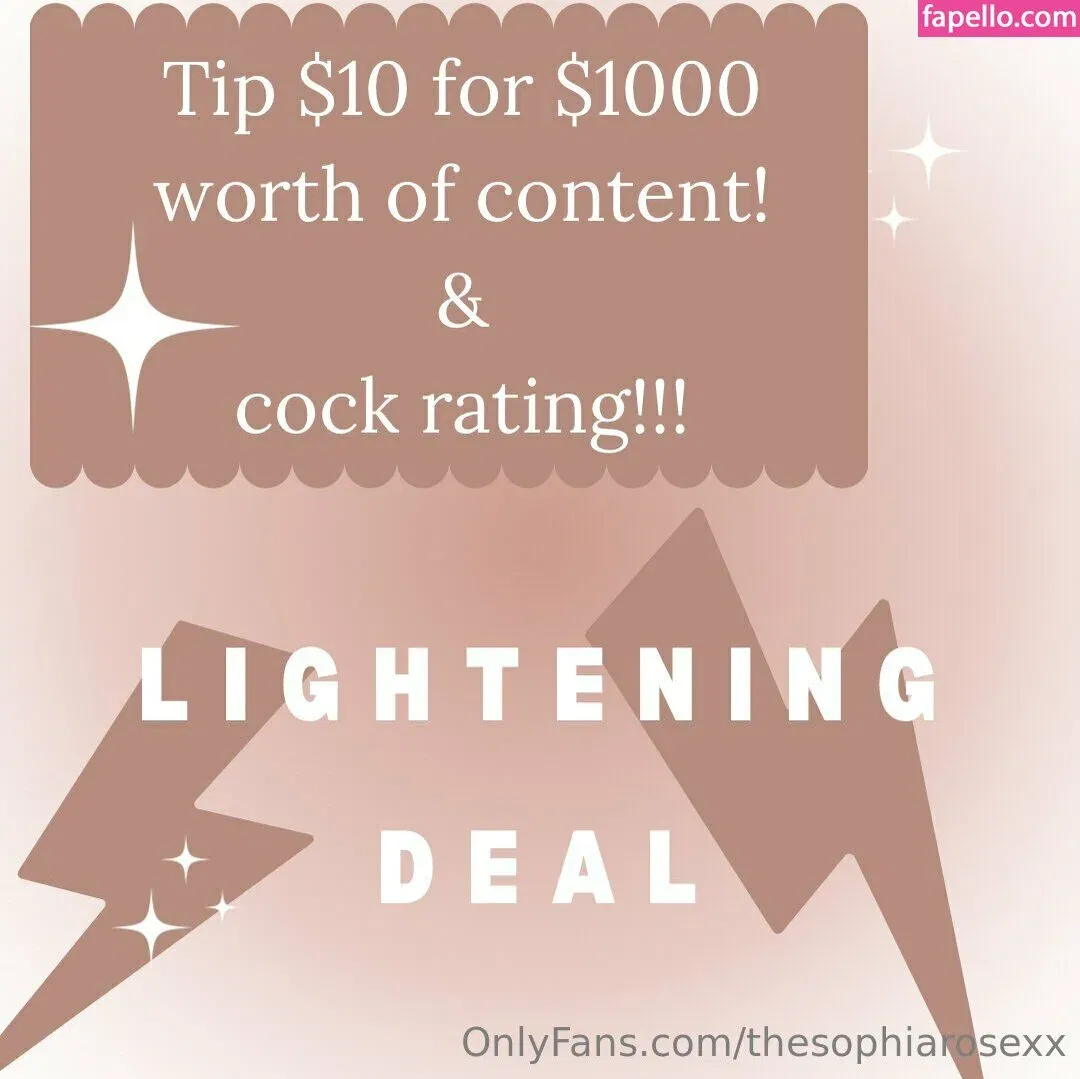 thesophiarosexx Onlyfans Photo Gallery 