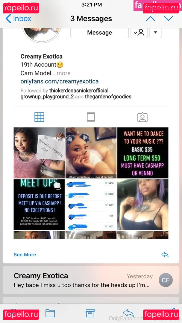 Creamyexotica Onlyfans Photo Gallery 