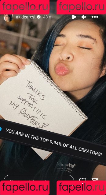 Akidearest Onlyfans Photo Gallery 