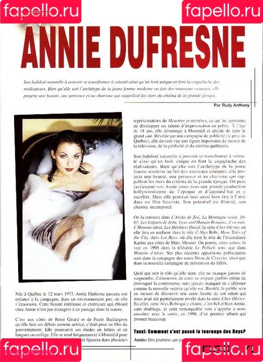 Annie Dufresne Onlyfans Photo Gallery 