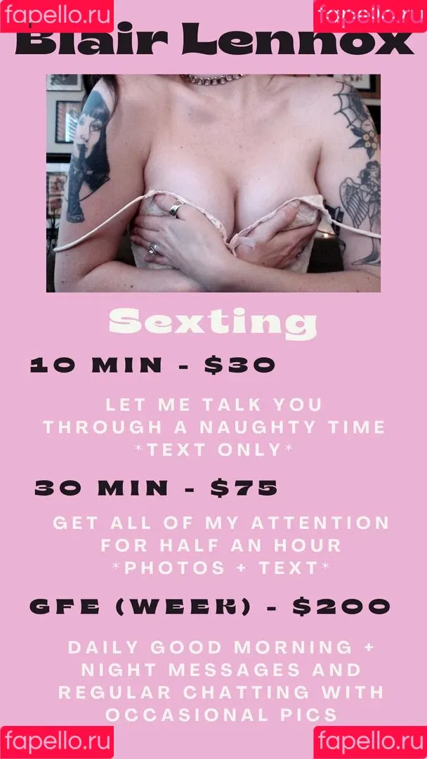 blairlennoxx Onlyfans Photo Gallery 