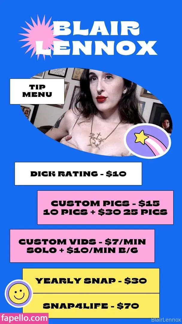 blairlennoxx Onlyfans Photo Gallery 