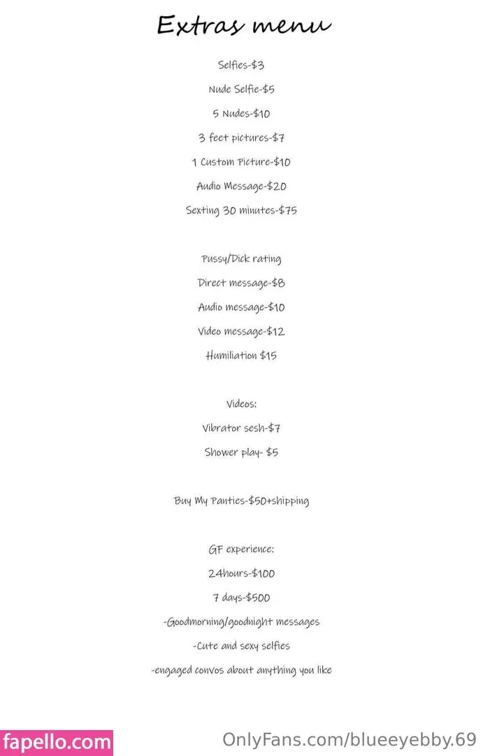 blueeyebby.69 Onlyfans Photo Gallery 