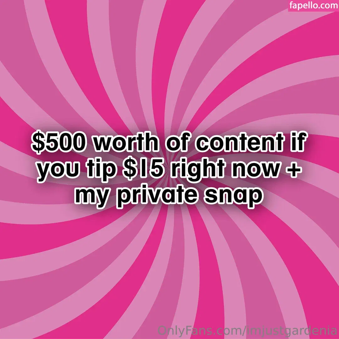 imjustgardenia Onlyfans Photo Gallery 