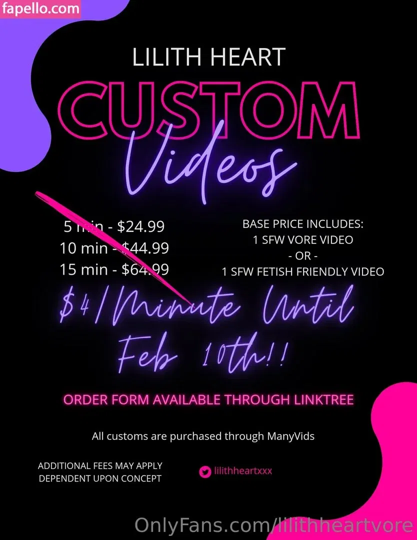 lilithheartvore Onlyfans Photo Gallery 