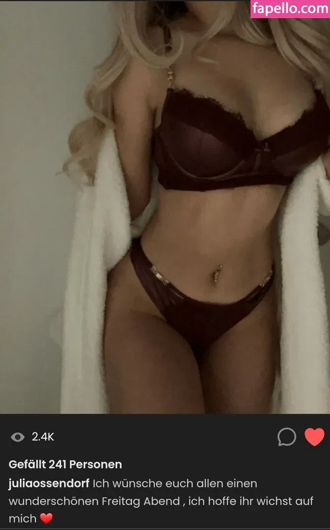 juliaossendorf Onlyfans Photo Gallery 