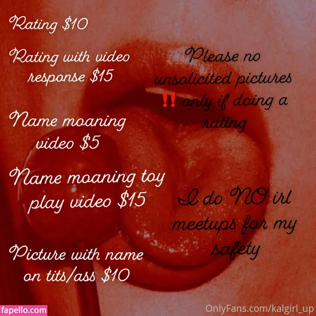 Kalgirl_up Onlyfans Photo Gallery 