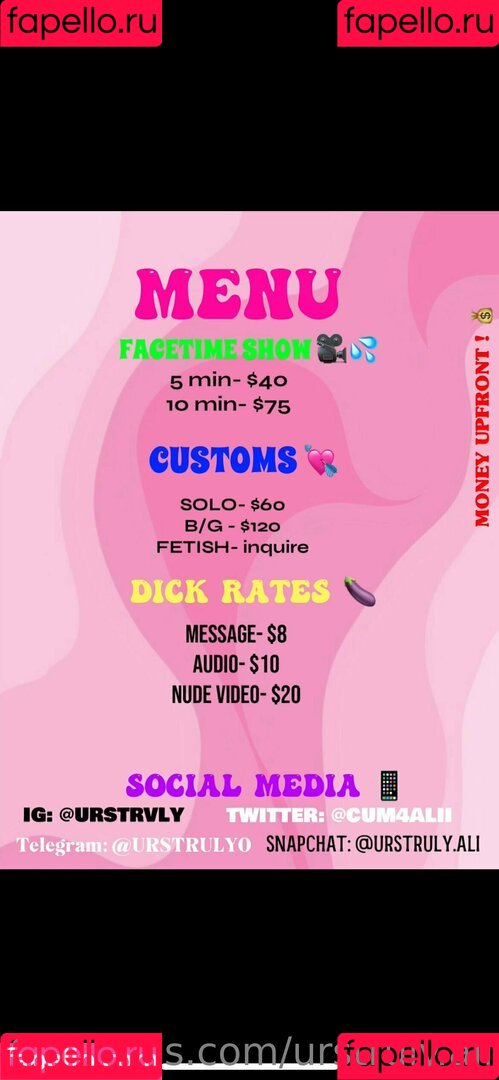 urstruly.ali Onlyfans Photo Gallery 