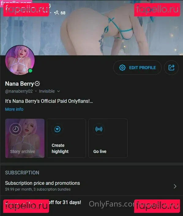 nanaberry Onlyfans Photo Gallery 