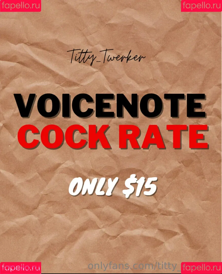 titty_twerker Onlyfans Photo Gallery 