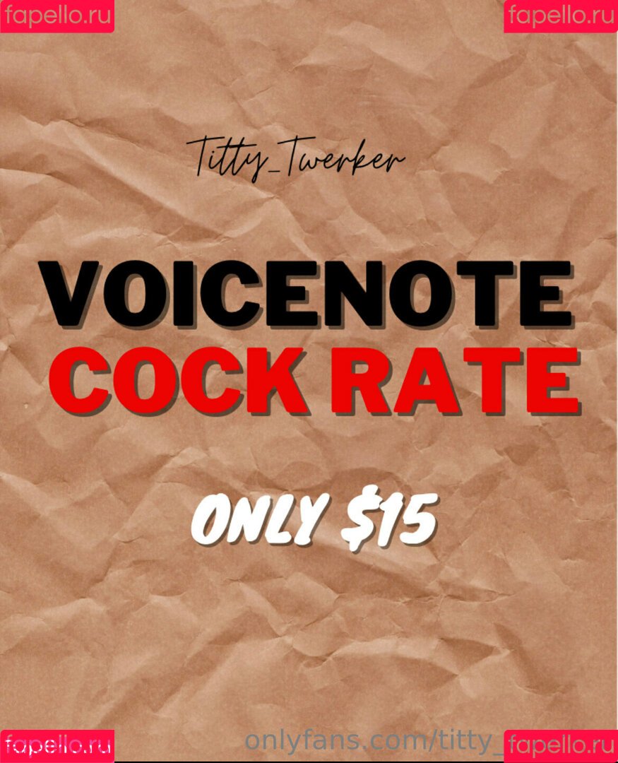 titty_twerker Onlyfans Photo Gallery 