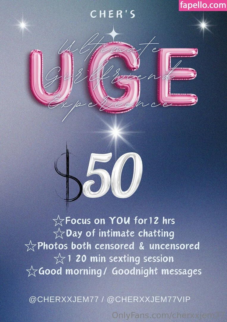 cherxxjem77 Onlyfans Photo Gallery 