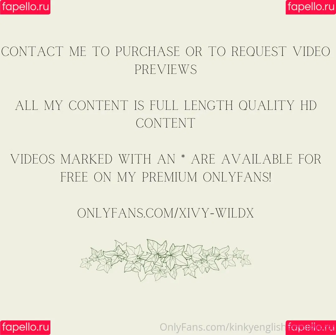 Ivy Wild Onlyfans Photo Gallery 