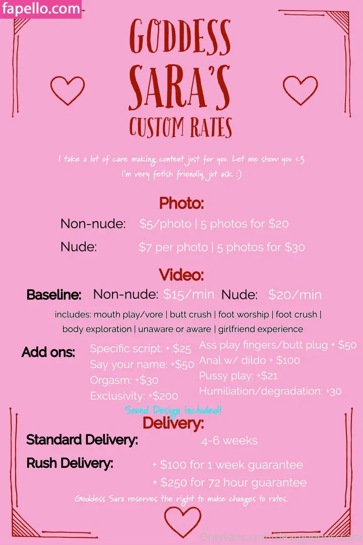 deargoddesssara Onlyfans Photo Gallery 