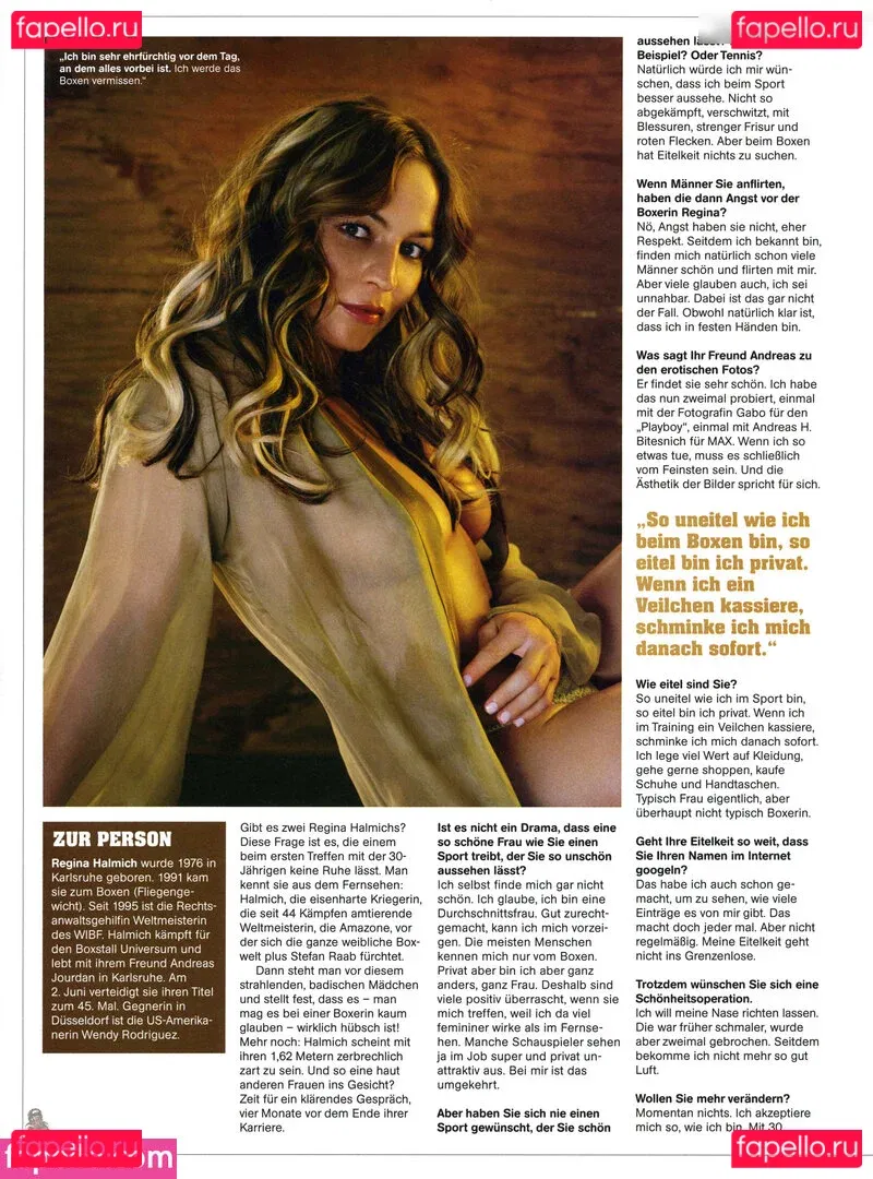 Regina Halmich Onlyfans Photo Gallery 