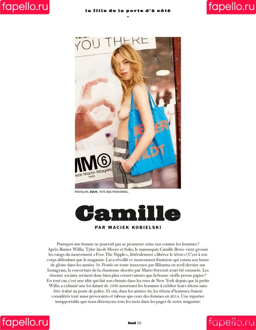 Camille Rowe Onlyfans Photo Gallery 