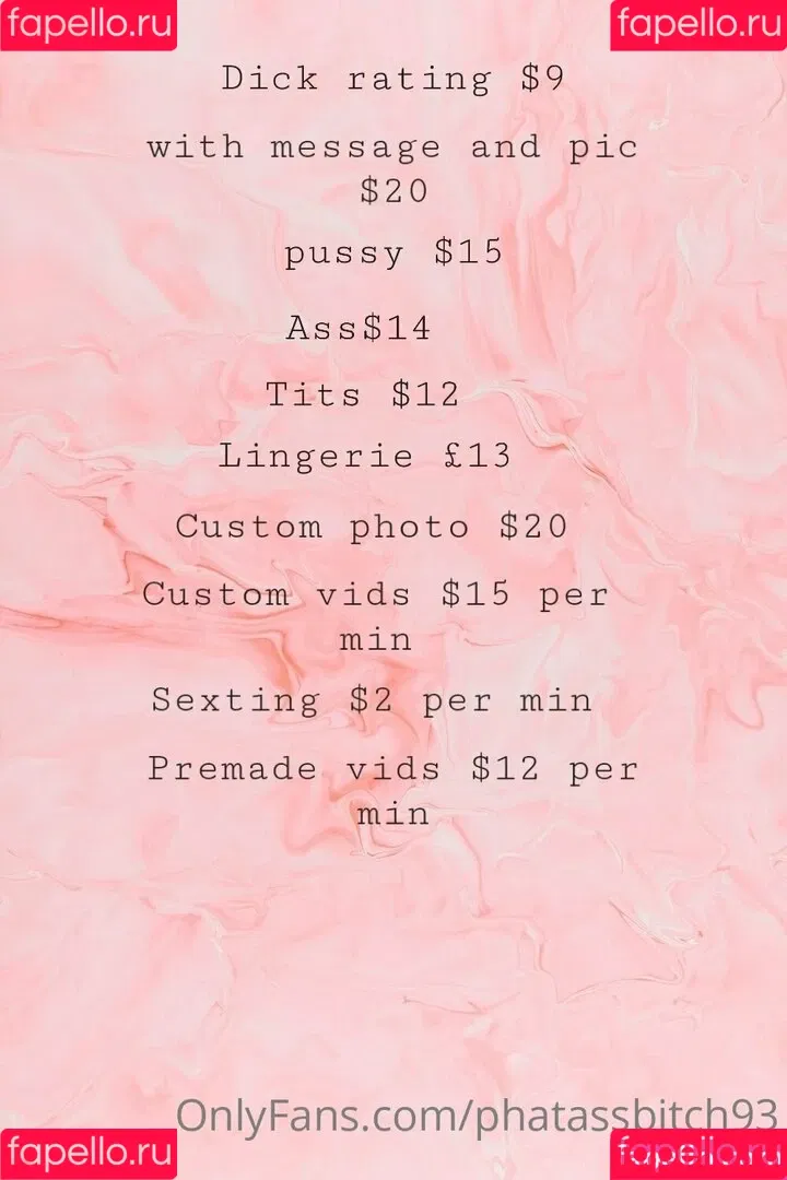 phatassbitch93 Onlyfans Photo Gallery 