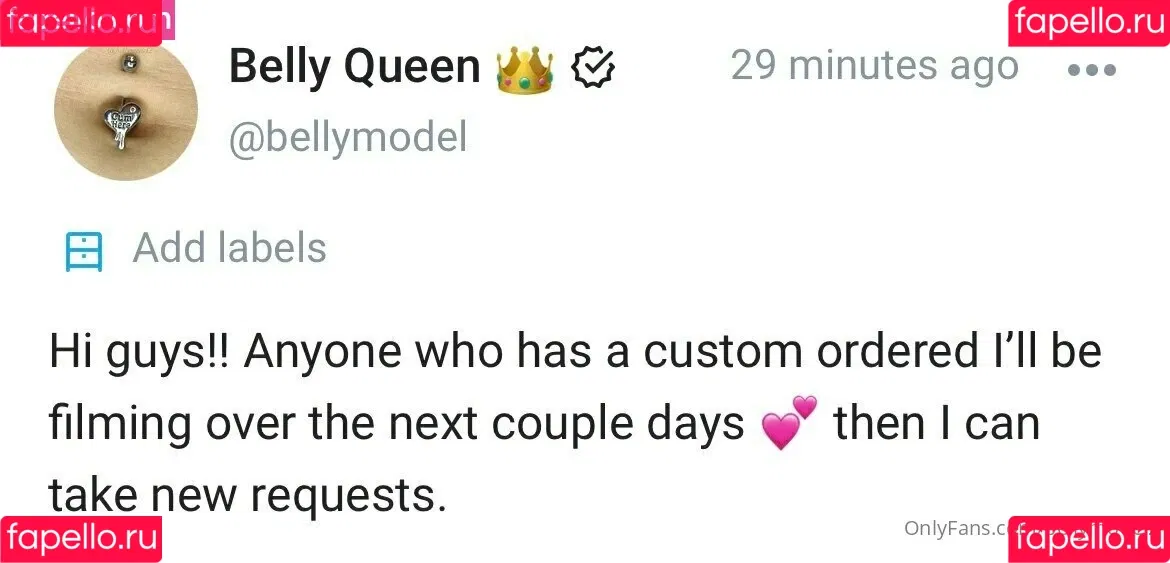 bellymodel2 Onlyfans Photo Gallery 