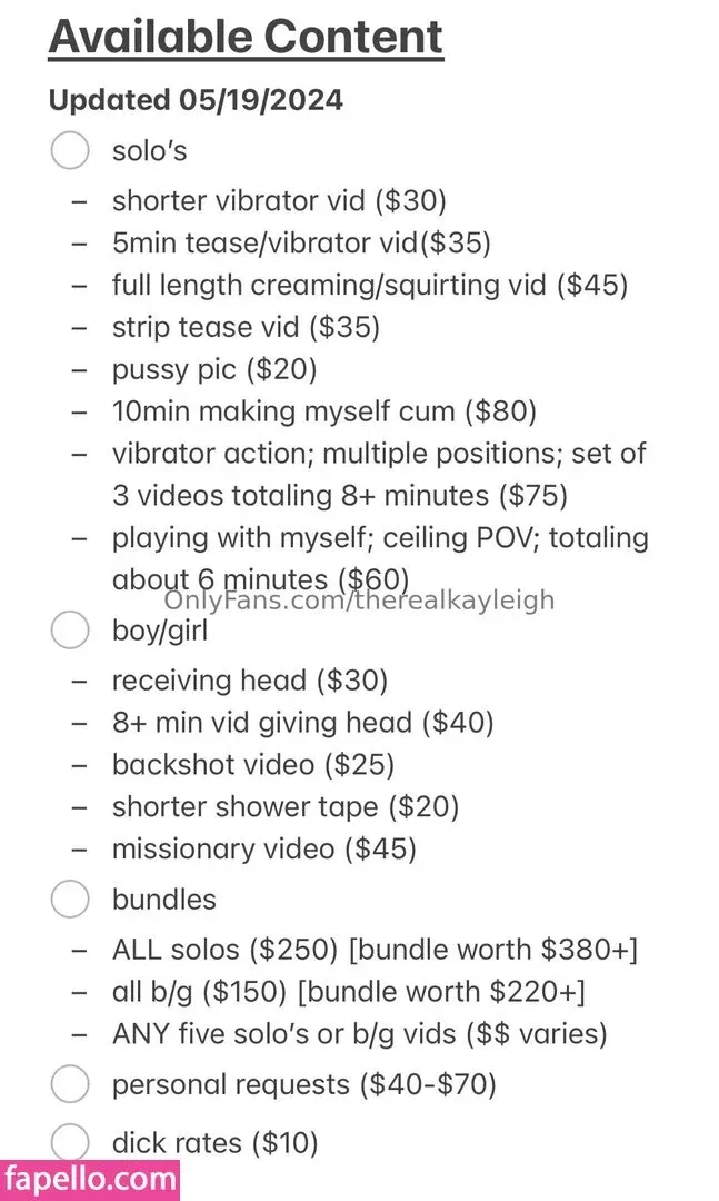 therealkayleigh Onlyfans Photo Gallery 