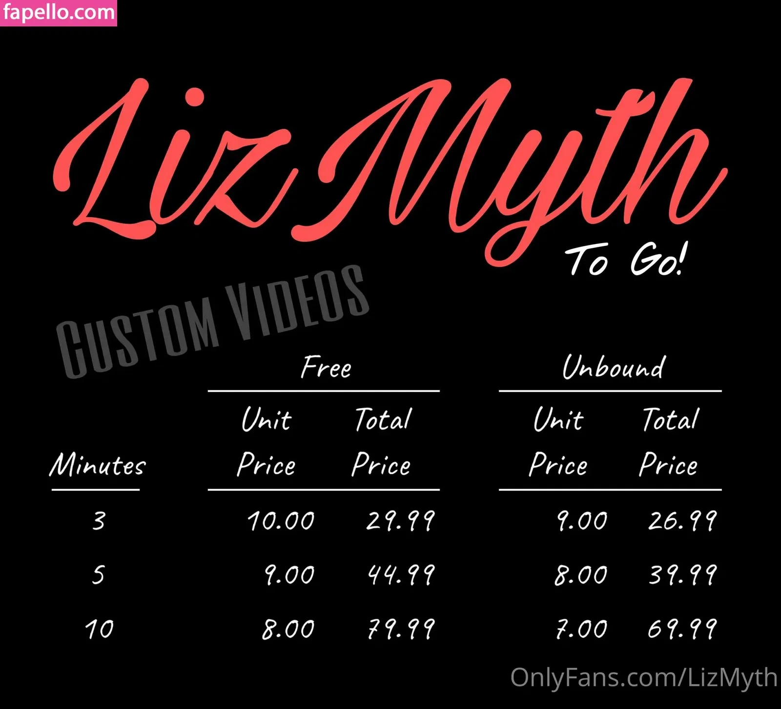 lizmyth Onlyfans Photo Gallery 