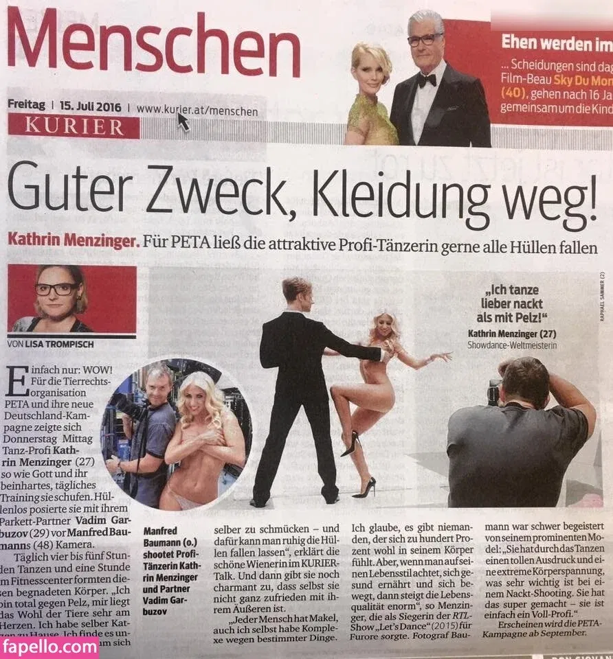 Kathrin Menzinger Onlyfans Photo Gallery 