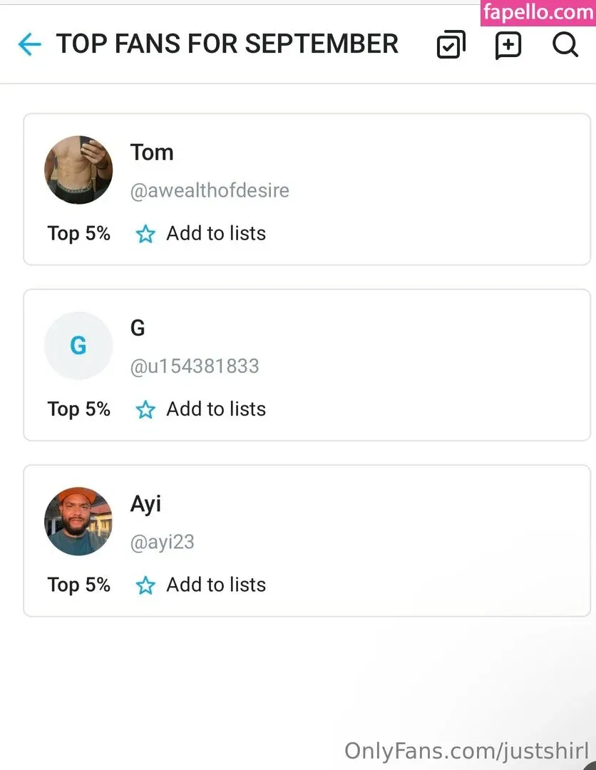 Justshirl Onlyfans Photo Gallery 