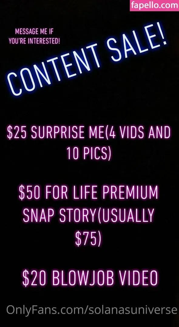 solanasuniverse Onlyfans Photo Gallery 