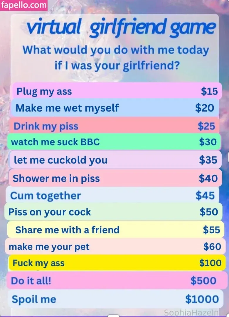 SophiaHazelnut Onlyfans Photo Gallery 