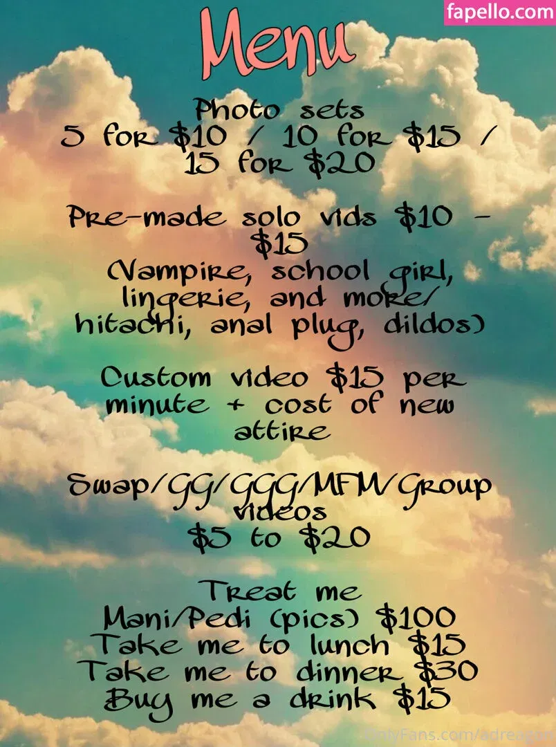 adreagon Onlyfans Photo Gallery 