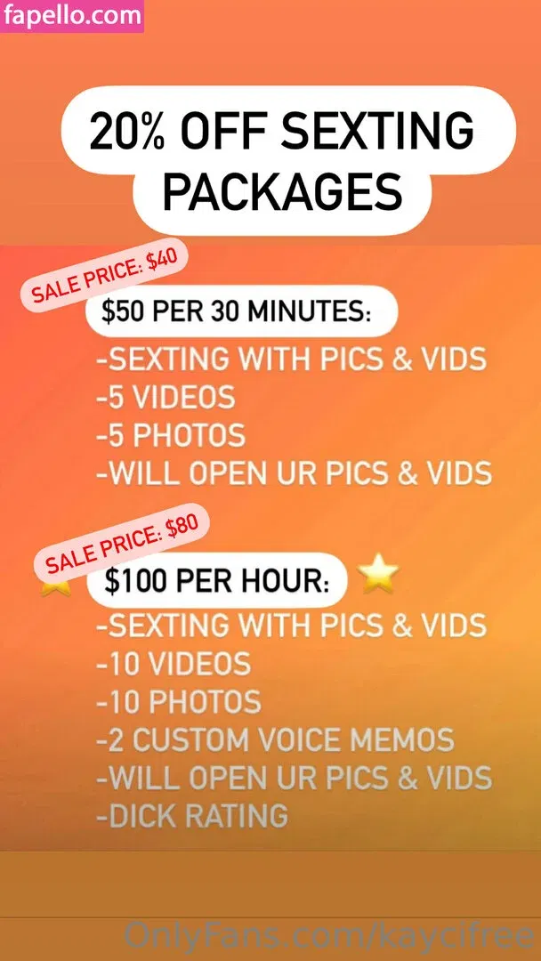 kaycifree Onlyfans Photo Gallery 